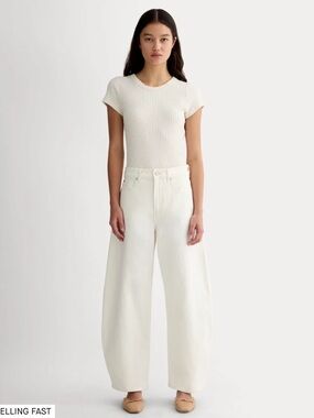 Everlane The Way High Curve Jean in Calico Ecru